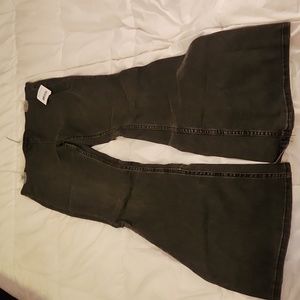Free People Penny Pull On Flare Jeans, Mid Rise, Flare Silhouette, Stretch Denim